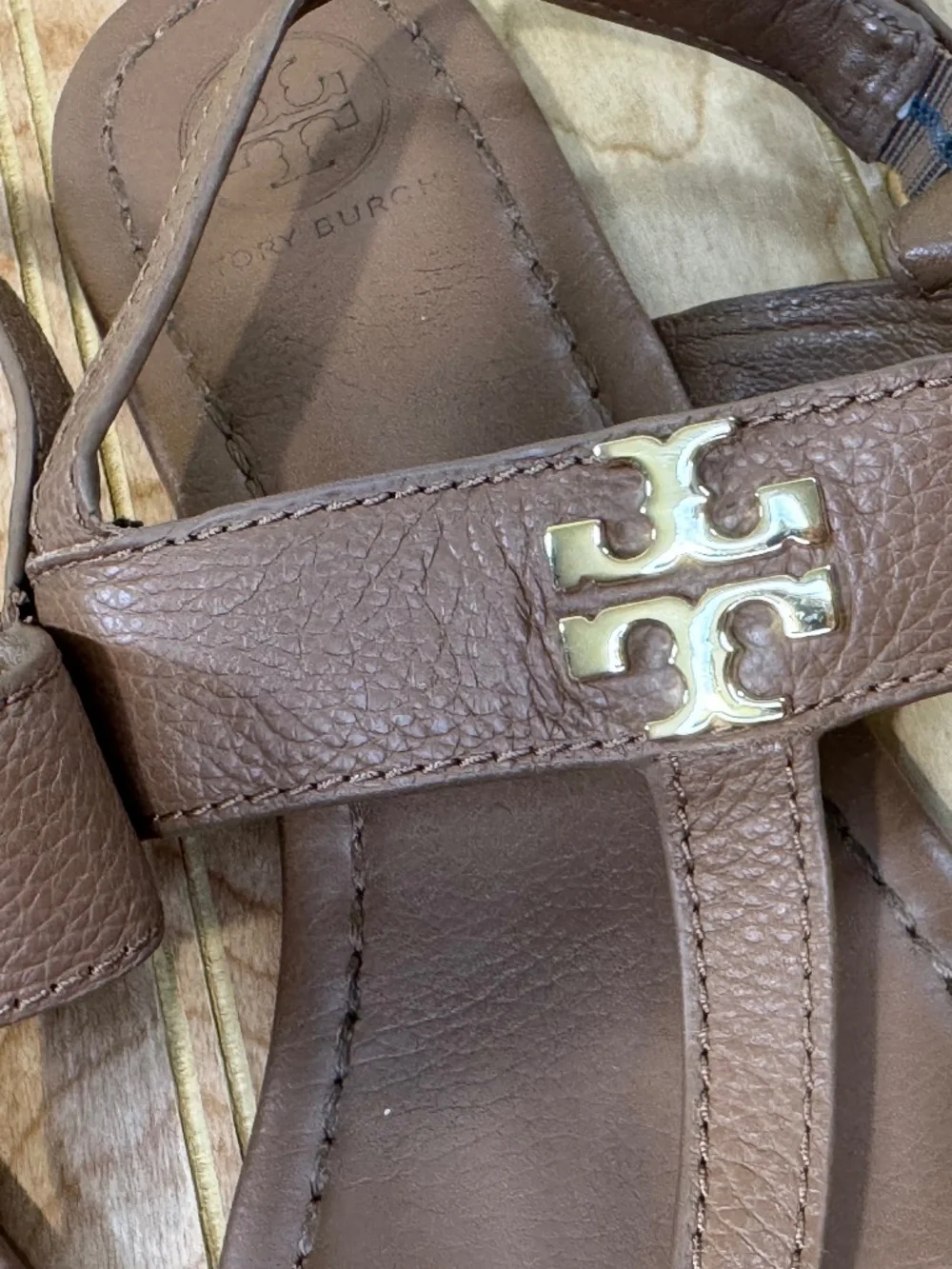 Tory Burch Tan Strappy Sandals Size 7.5